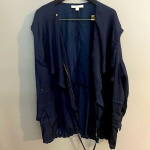 Sejour Light weight Jacket Navy Blue Coat Nordstrom women’s Plus size 3X